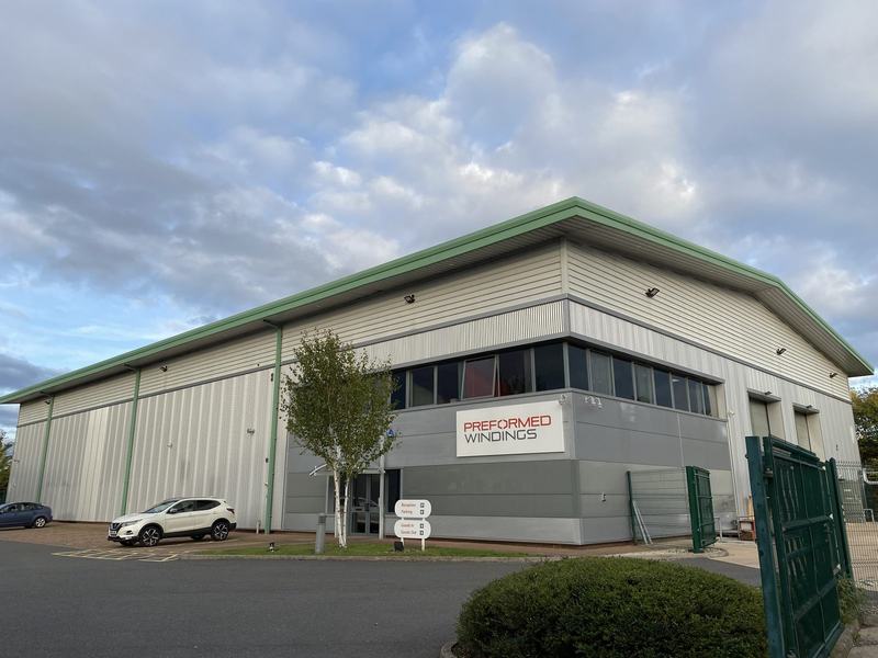 Preformed Windings facility exterior in Rotherham, UK